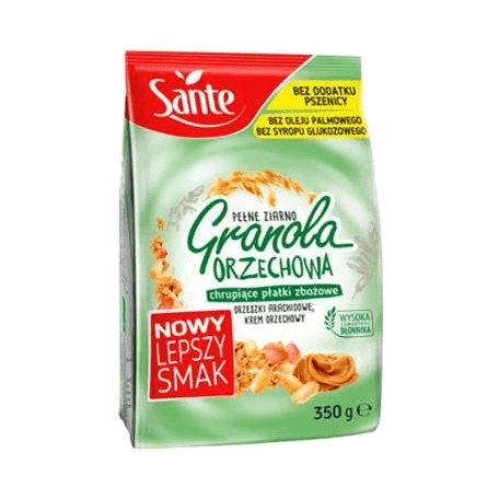 SANTE GRANOLA ORZECHOWA 350G