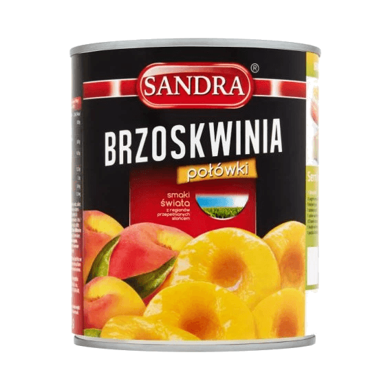 PIEKARNIA SANDRA BRZOSKWINIE POŁÓWKI
