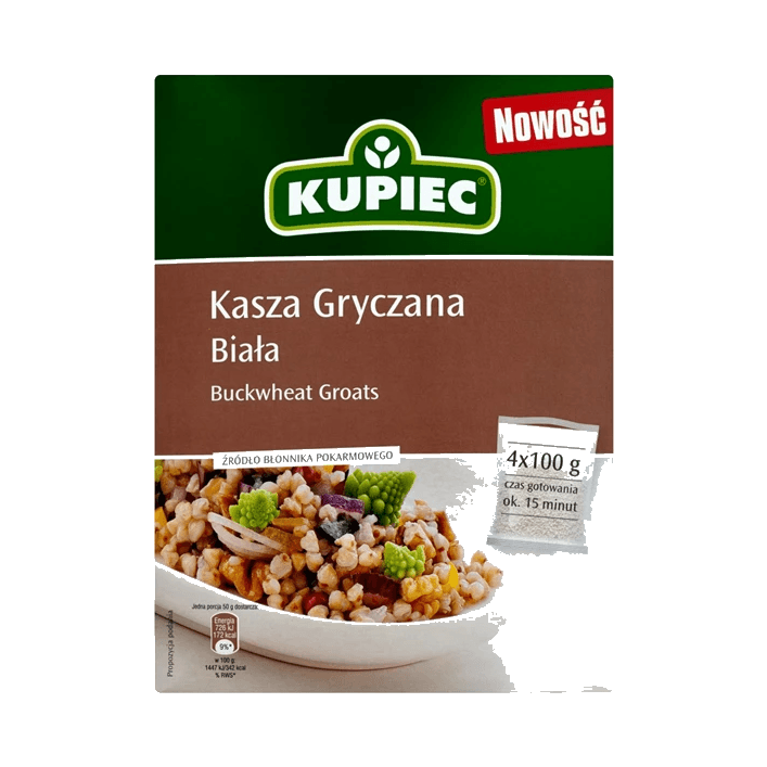 KUPIEC KASZA GRYCZANA BIAŁA 4X100