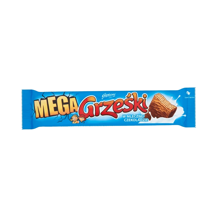 GRZEŚKI WAFELKI MEGA MLECZ.CZEKOL.48