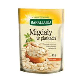BAKALLAND MIGDAŁY PŁATKI 75G