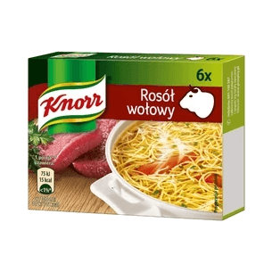 KNORR ROSÓŁ WOŁOWY KOSTKA (6X10G)60G