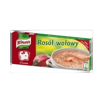 KNORR BULION WOŁOWY KOSTKA 6L 120G
