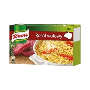 KNORR BULION WOŁOWY KOSTKA 9L 180G