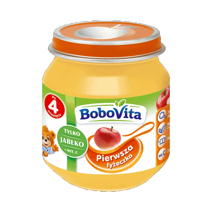 BOBOVITA DES.PIERW.ŁYŻ.JABŁ.4M.125G