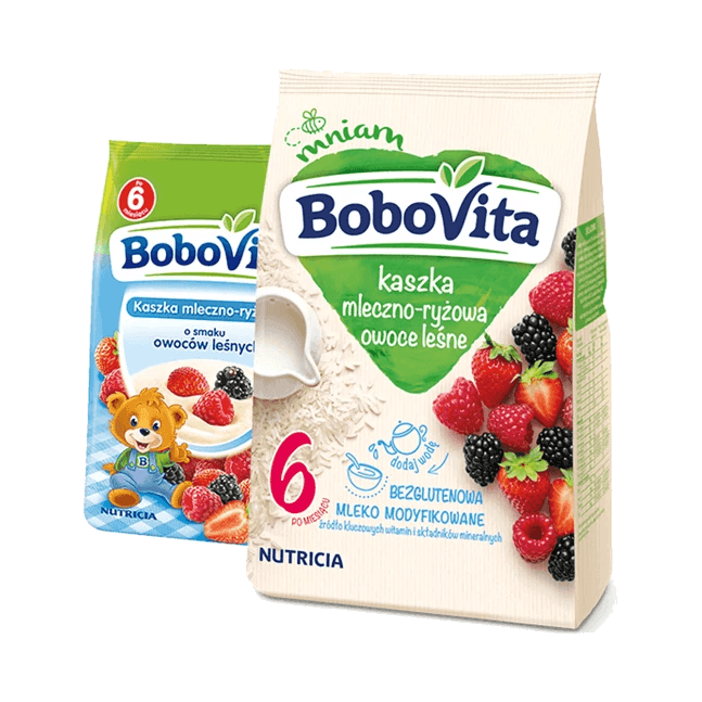 BOBOVITA KASZKA ML.RYŻ OWOC.LEŚ.6M.