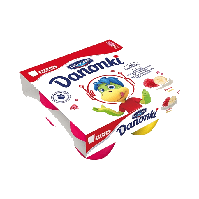 DANONE DANONKI MEGA 4PACK MAL/BAN