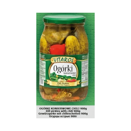 VITAROL OGÓRKI CHILI KONSERWOWE 650G