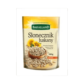 BAKALLAND SŁONECZNIK ŁUSKANY 100G