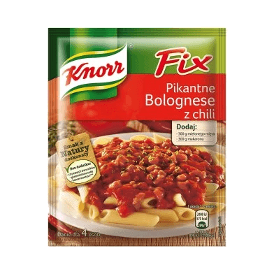 KNORR FIX PIKANTNE BOLOGNESE W CHILI