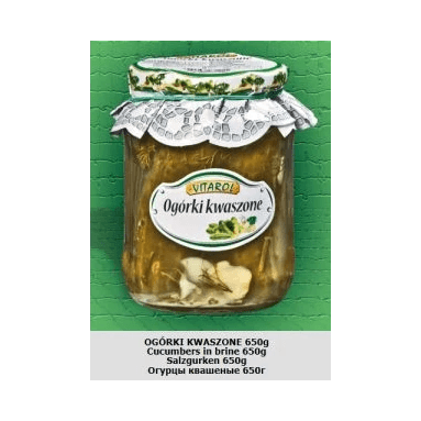 VITAROL OGÓRKI KWASZONE 650G