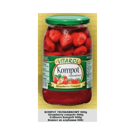 VITAROL KOMPOT TRUSKAWKOWY 900ML