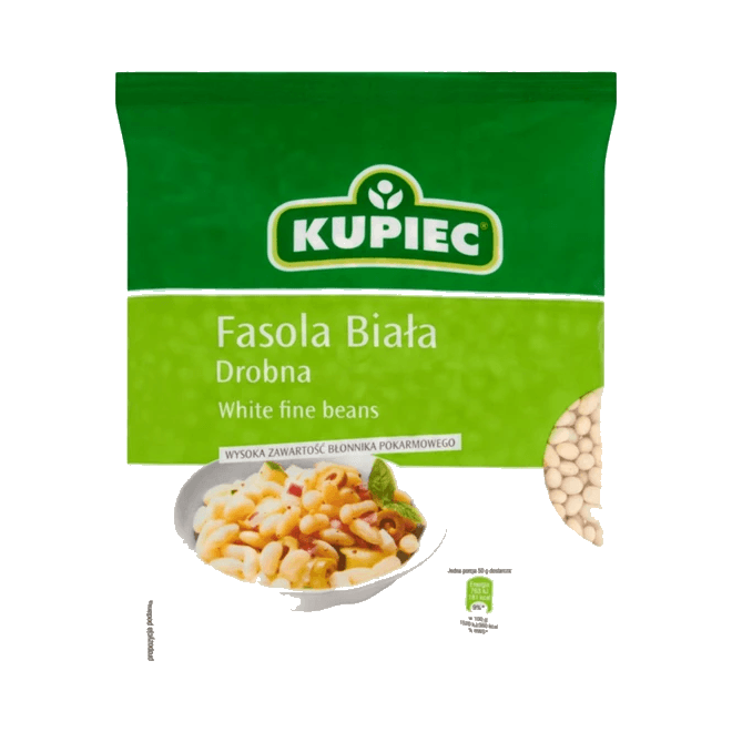 KUPIEC FASOLA BIAŁA DROBNA FOLIA 400