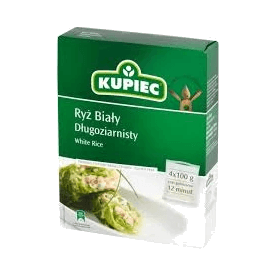 KUPIEC RYŻ BIAŁY DŁUGOZIAR.4X100G