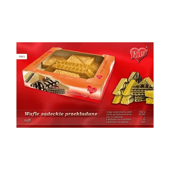 KIER WAFLE SĄDECKIE TOFFI 500G