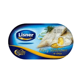 LISNER FILET ŚLEDŹ W OLEJU 170G