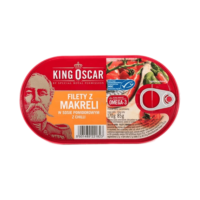 KING OSCAR FILET Z MAKRELI W POMIDOR