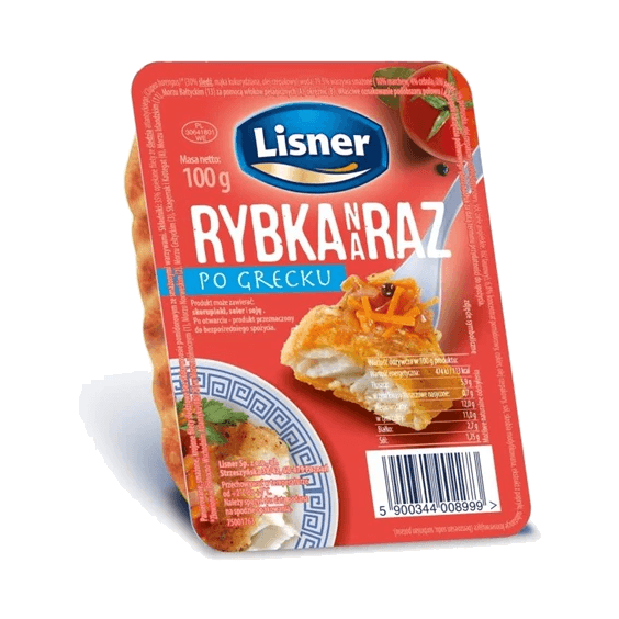 LISNER RYBKA NA RAZ PO GRECKU 100G