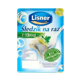 LISNER ŚLEDŹ NA RAZ Z CEBULĄ 100G