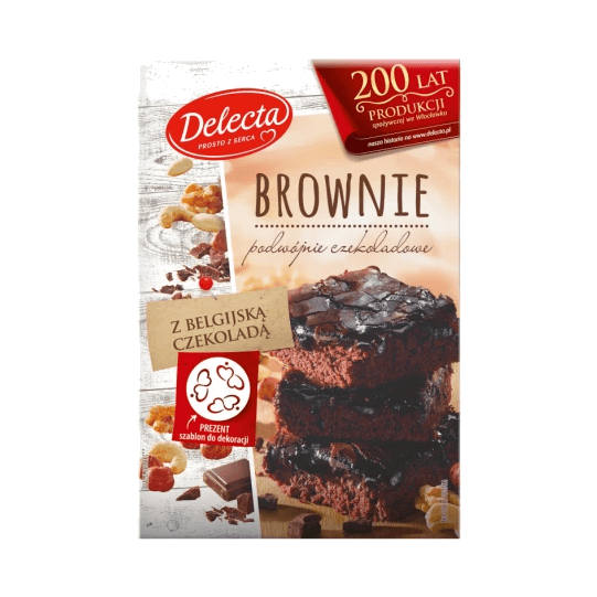 DELECTA CIASTO BROWNIE 550G