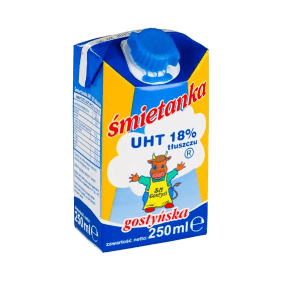 GOSTYŃ ŚMIETANKA UHT 18% 250ML