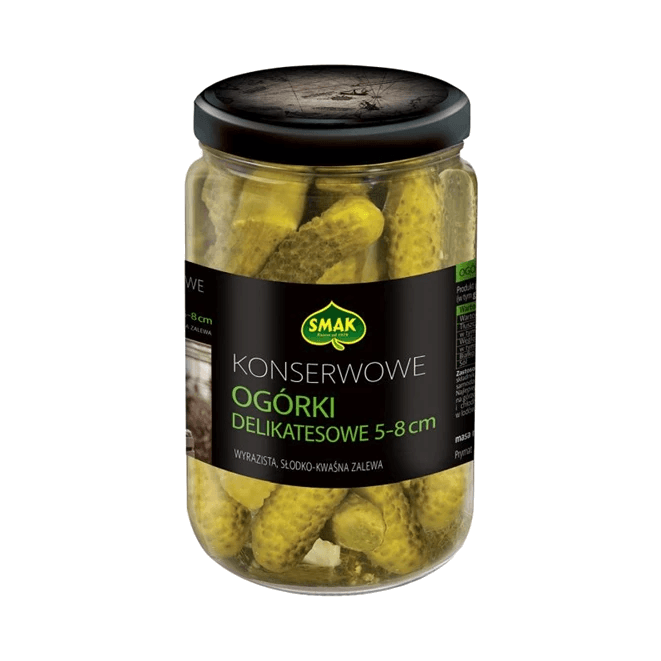 SMAK OGÓRKI KONSERWOWE 5-8 CM 680G