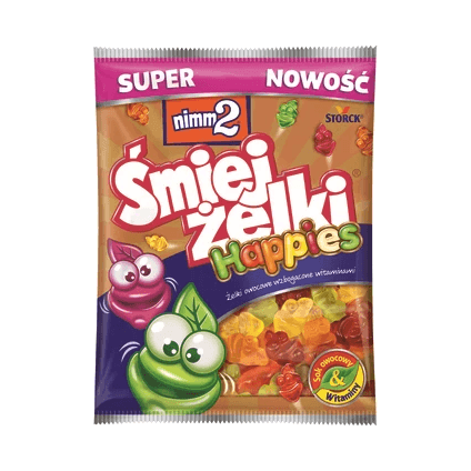 NIMM2.ŻELKI ŚMIEJŻELKI HAPPIES 130G