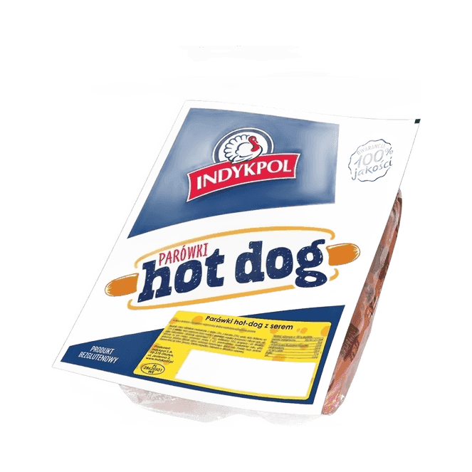 INDYKPOL PARÓWKI HOT-DOG Z SEREM
