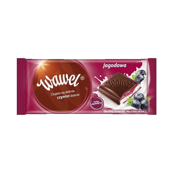 WAWEL CZEKOLADA JAGODOWA 100G