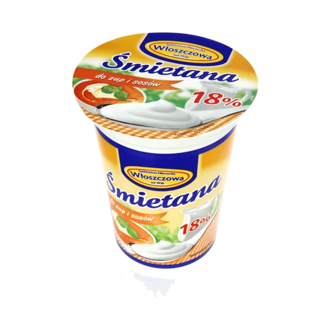 WŁOSZCZOWA ŚMIETANA 18% 330G
