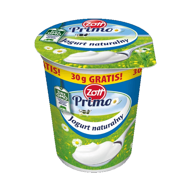 ZOTT JOGURT NATURALNY PRIMO370G+30G