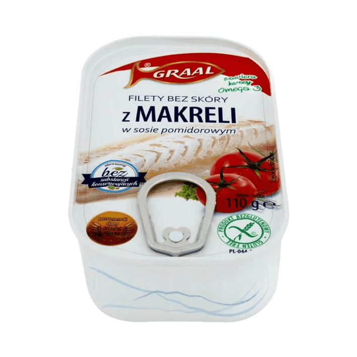 GRAAL FILETY Z MAKRELI B/SKÓRY W SOS