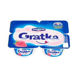 DANONE GRATKA 4X115G TRUSKAWKA
