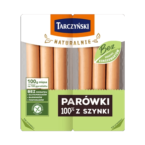 TARCZYŃSKI NATURAL.PARÓWKI 100% SZYN