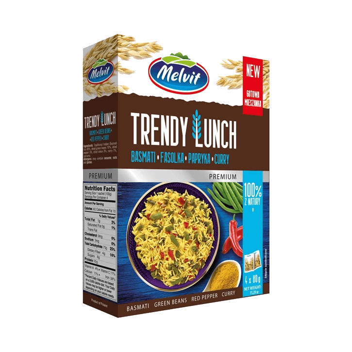 MELVIT TRENDY LUNCH BASMATI 4X80G