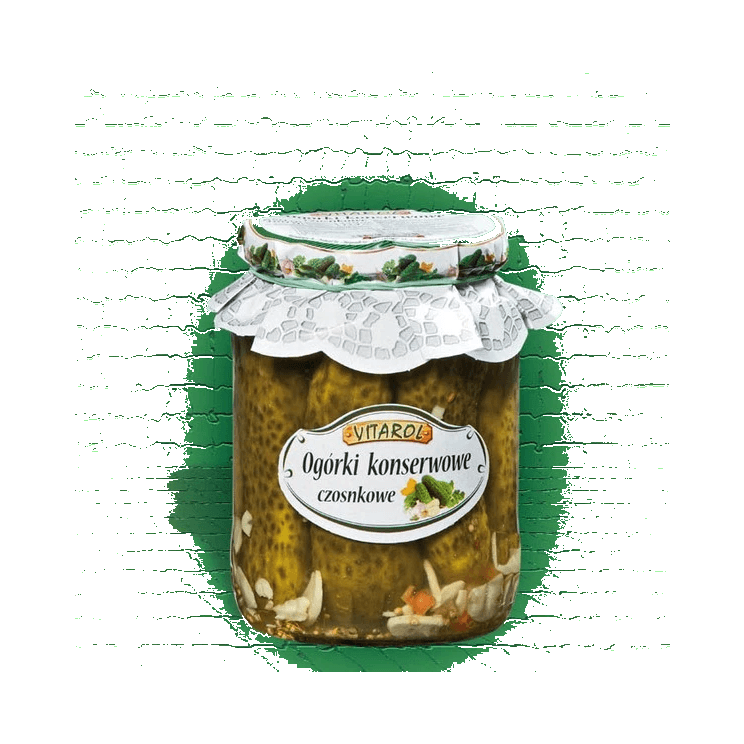 VITAROL OGÓRKI CZOSNKOWE KONSER.650G