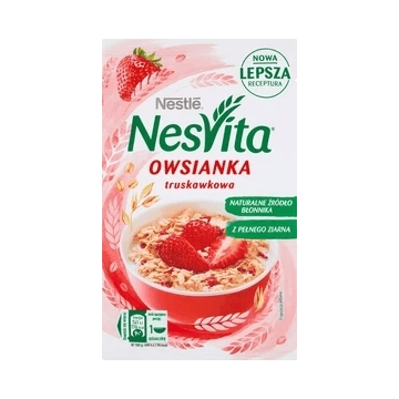 NESVITA PŁATKI OWSIANE TRUSKAWKA 45G