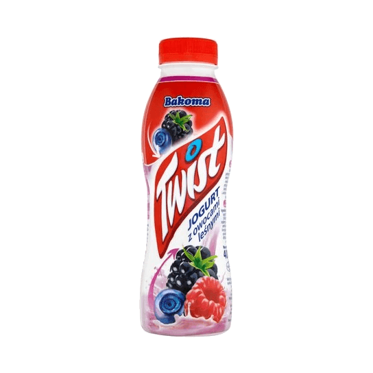 BAKOMA TWIST JOGURT OWOC LEŚNY 370G