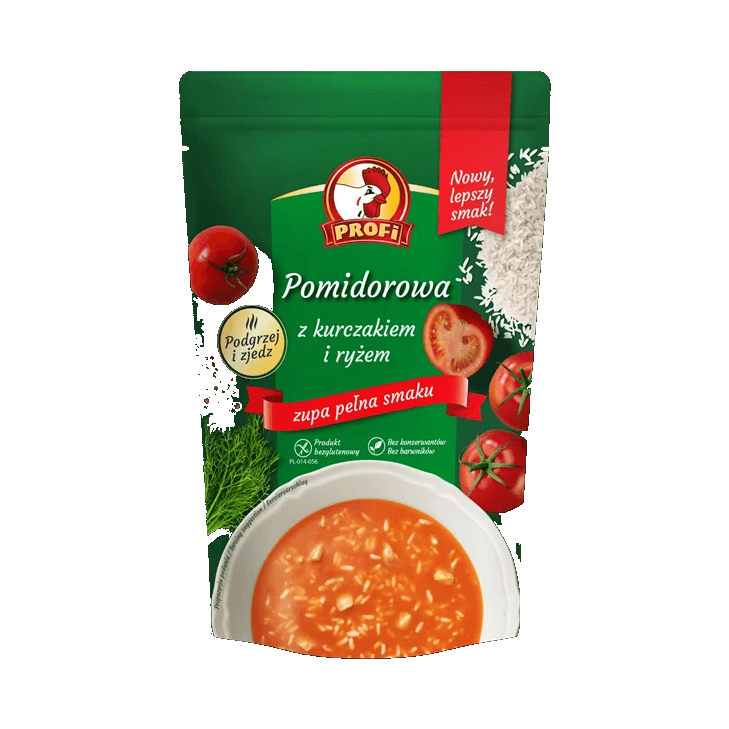 PROFI ZUPA POMID.KURCZAK I RYŻ 450G