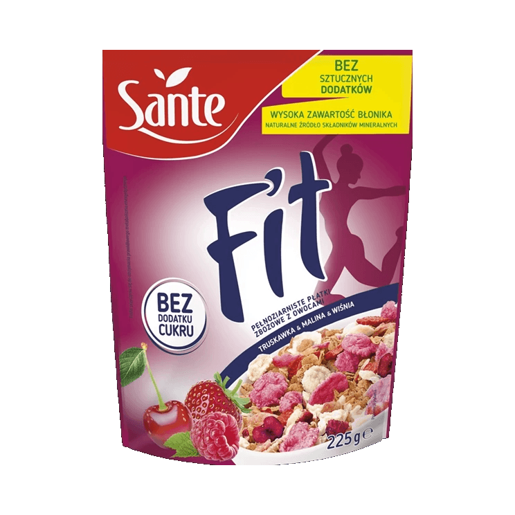 SANTE FIT PŁATKI TRUS-MAL-WIŚN 225G