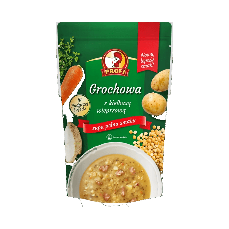 PROFI ZUPA GROCHOWA Z KIEŁBASĄ 450