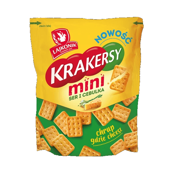 LAJKONIK MINI KRAKERSY SER-CEBUL 100