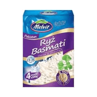 MELVIT RYŻ BASMATI 4X100G