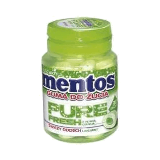 MENTOS GUMA PURE FRESH LIME 60G