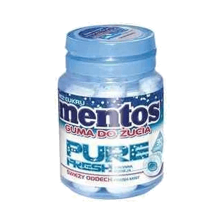 MENTOS GUMA PURE FRESH MINT 60G