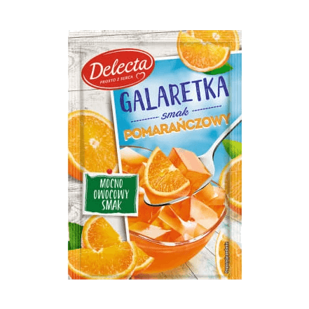 DELECTA GALARETKA POMARAŃCZOWA 70G