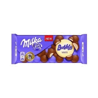 MILKA CZEKOLADA BUBBLY WHITE 95G