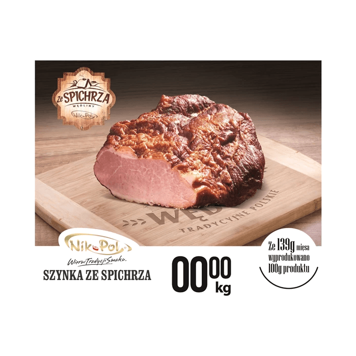 NIK-POL SZYNKA ZE SPICHRZA OK. 0,9KG