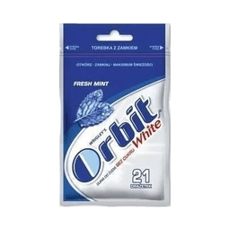 ORBIT GUMA WHITE FRESHMINT TOREBKA25