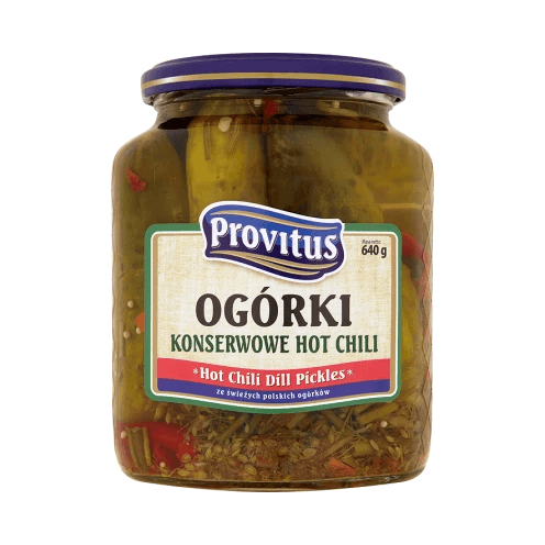 PROVITUS OGÓRKI KONS.HOT CHILLI 640G